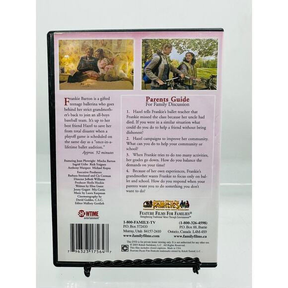 Frankie and Hazel DVD Feature Films Families Mischa Barton Ballet Baseball - Picture 2 of 4